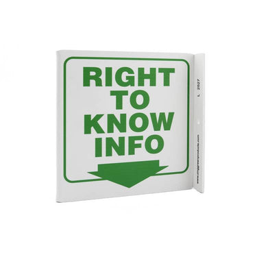 ZING Eco Safety L Sign, 7X7- Model 2527